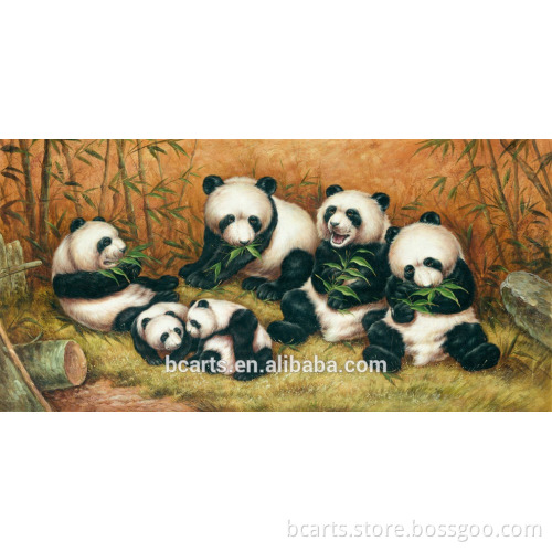 Hot cute giant pandas painting bedroom for wholesale